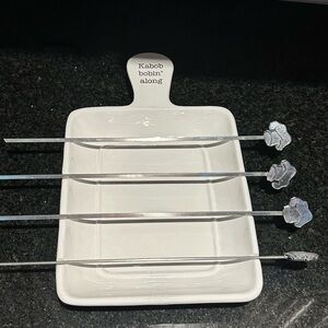 Mud Pie Kabob Platter with PC Skewers